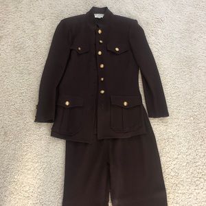 St. John Collection pant set in brown